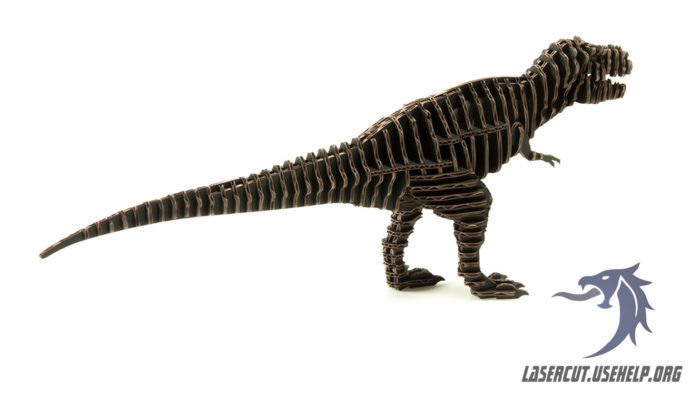 Макет Большой тираннозавр 10 мм из фанеры