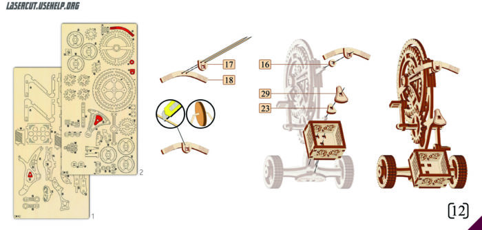 Инструкция Макет Велосипед в стиле стимпанк из фанеры