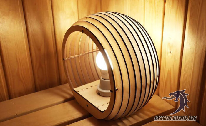 Макет Лампа - колесо из фанеры