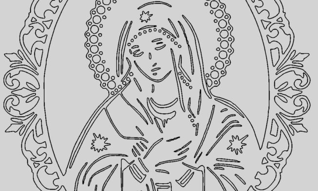 Набор для рисования картин по номерам (раскраска) икона “Покрова Пресвятой Богородицы”